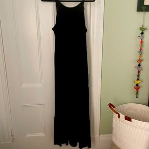 Old Navy black halter maxi dress